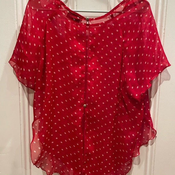 Vintage red & white polka dot blouse - Picture 2 of 3